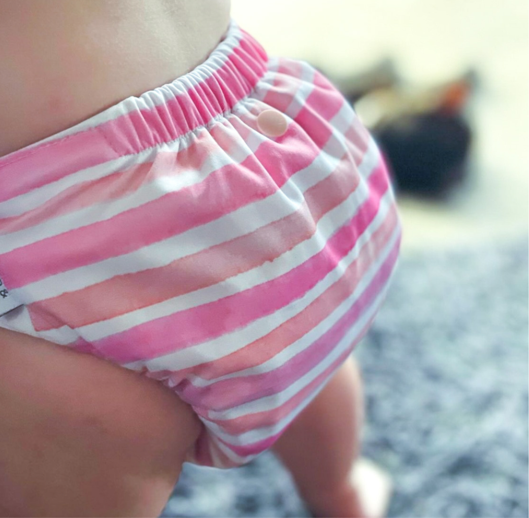 2.0 Modern Cloth Nappy | BLUSH STRIPES