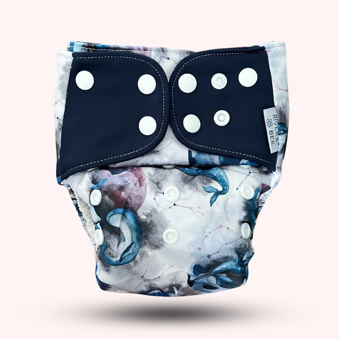 2.0 Modern Cloth Nappy | ASTRO WHALES