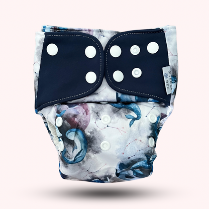 2.0 Modern Cloth Nappy | ASTRO WHALES