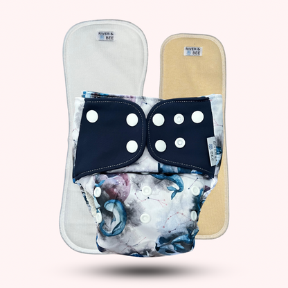 2.0 Modern Cloth Nappy | ASTRO WHALES