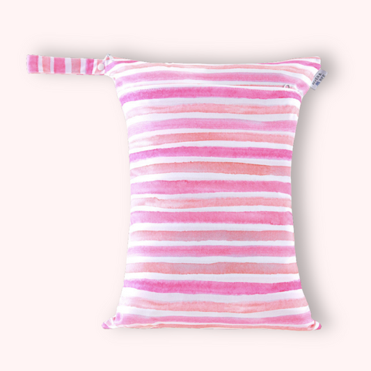 Medium Wet Bag | BLUSH STRIPES